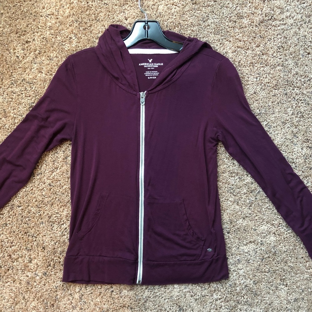 Soft American Eagle Zip Hoodie